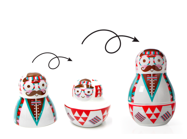 solniczka i pieprzniczka Hipster zestaw