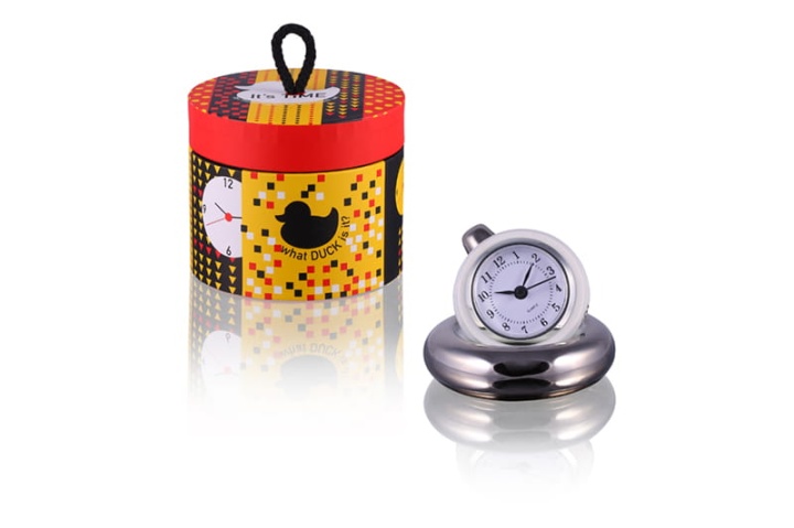 Puzderko pojemnik na biżuterię z zegarem