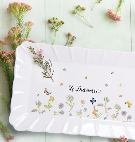 Mademoiselle,półmisek z porcelany