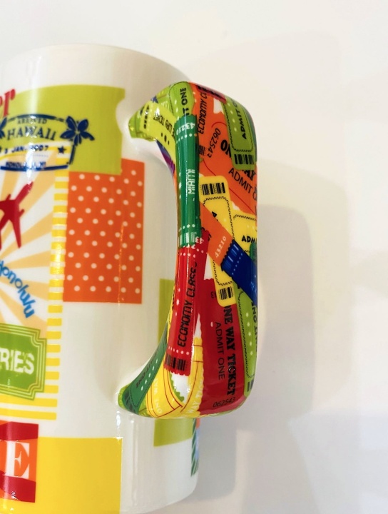 porcelanowy kubek kolorowy na prezent