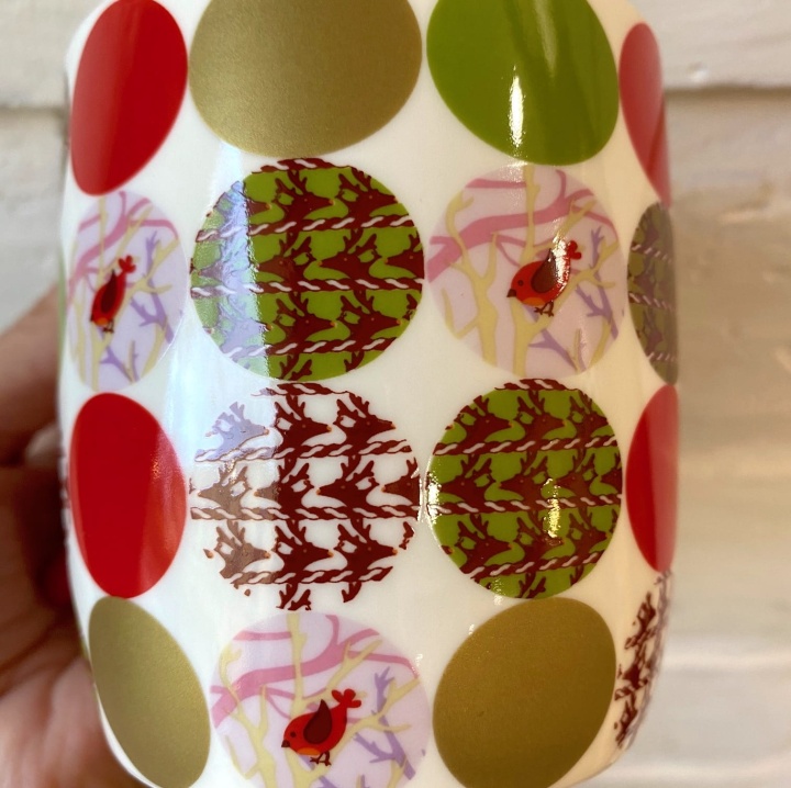Kubek zimowy z porcelany