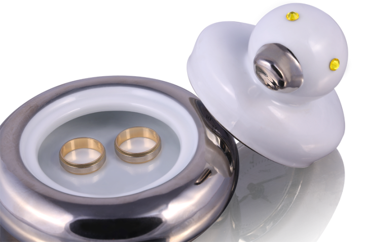 Pojemnik do łazienki na biżuterię z zegarem