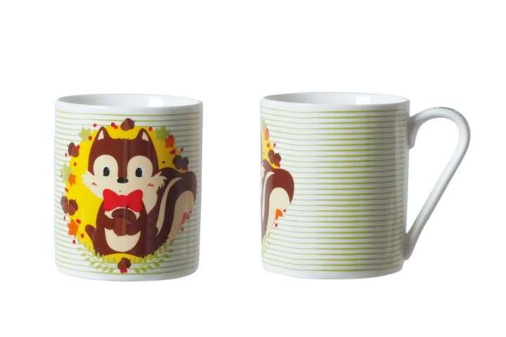 Zestaw porcelanowy dla dzieci z wiewiórką prezent