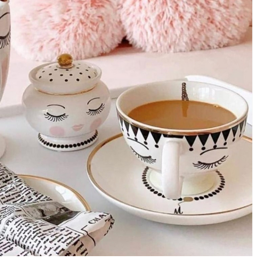 Duża filiżanka z porcelany Miss Etoile