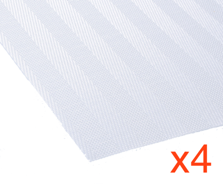 Podkładka pod talerze srebrna biała