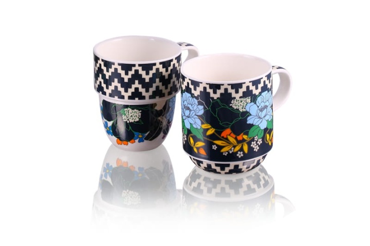 Kubki porcelanowe duże zestaw