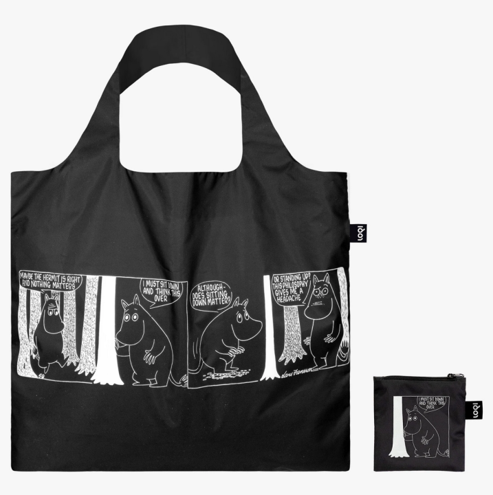 Moomin tote bag black