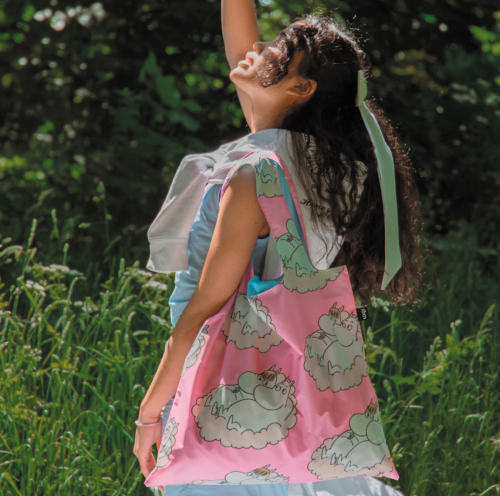 Moomin pink tote bag