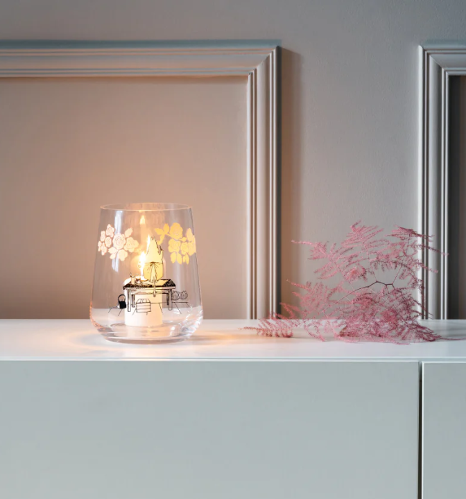candle holder roses moomin