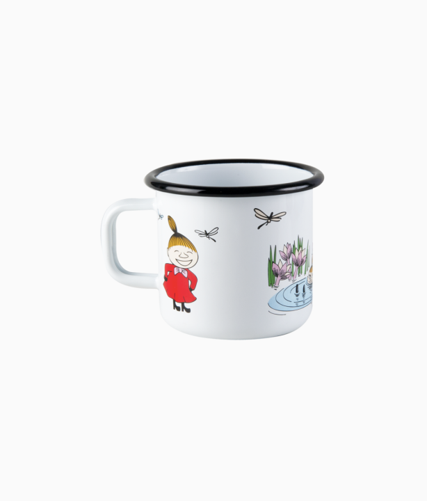 Kubek emaliowany Muminki Mała Mi 370 ml, kubek metalowy Moomin