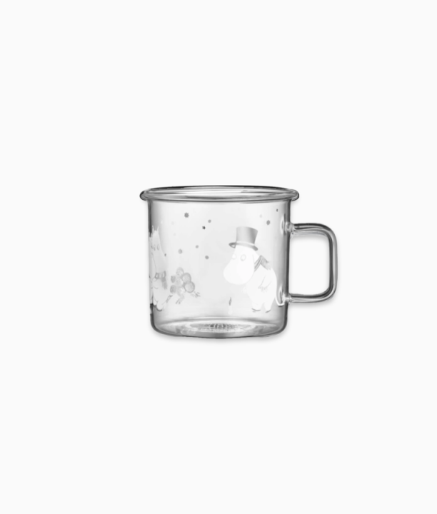 Glass mug moomin Let it snow! 350ml