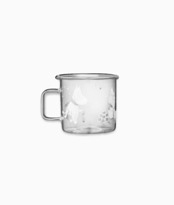Glass mug moomin Let it snow! 350ml