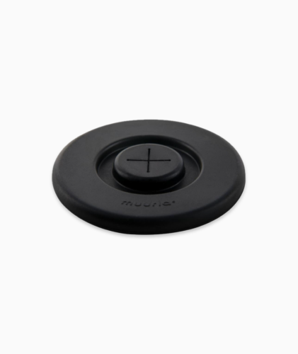 Silicone lid for enamel mugs - black