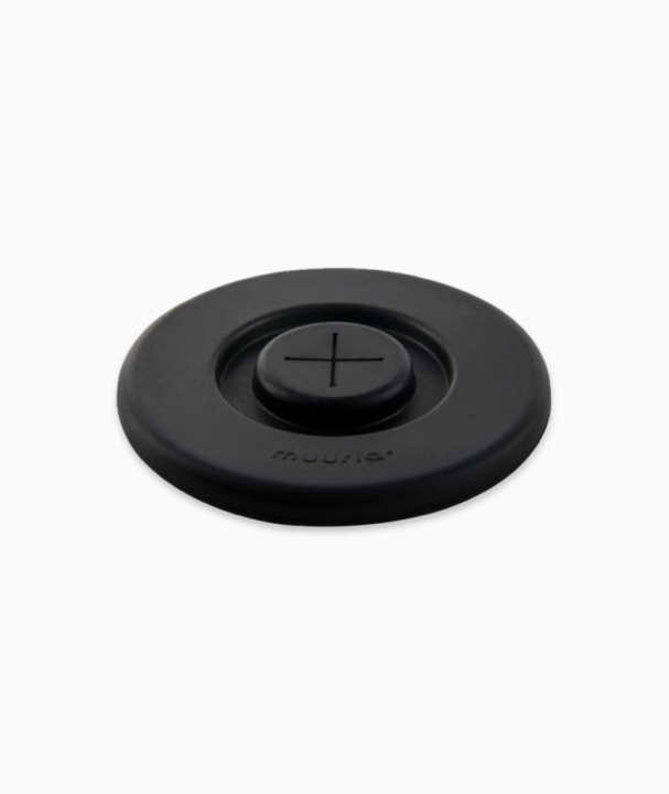 Silicone lid for enamel mugs - black