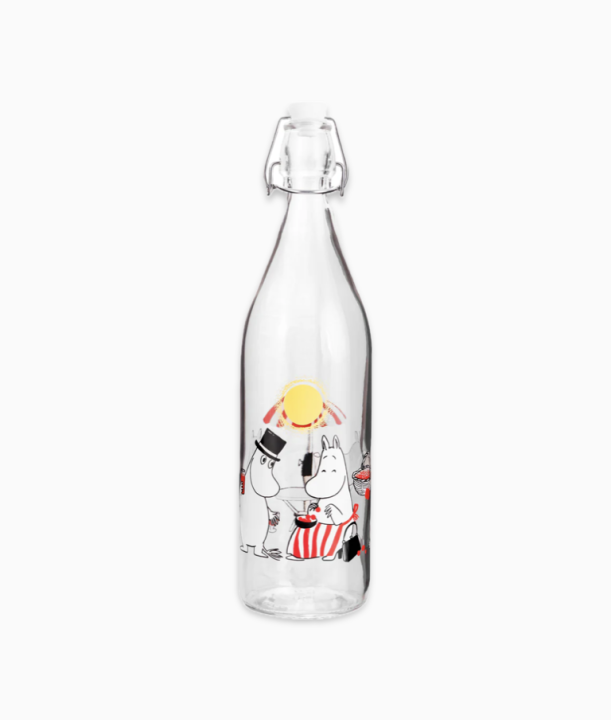 Moomin Glass Bottle Summer Time 1L