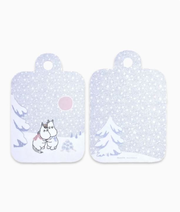 Moomin Chop&Serve Cutting Board Let it snow!