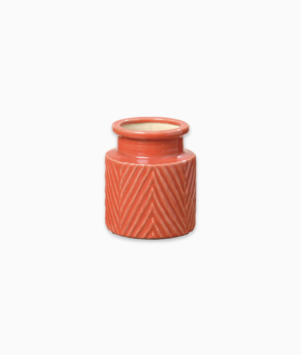 Wazon ceramiczny czerwony nowoczesny