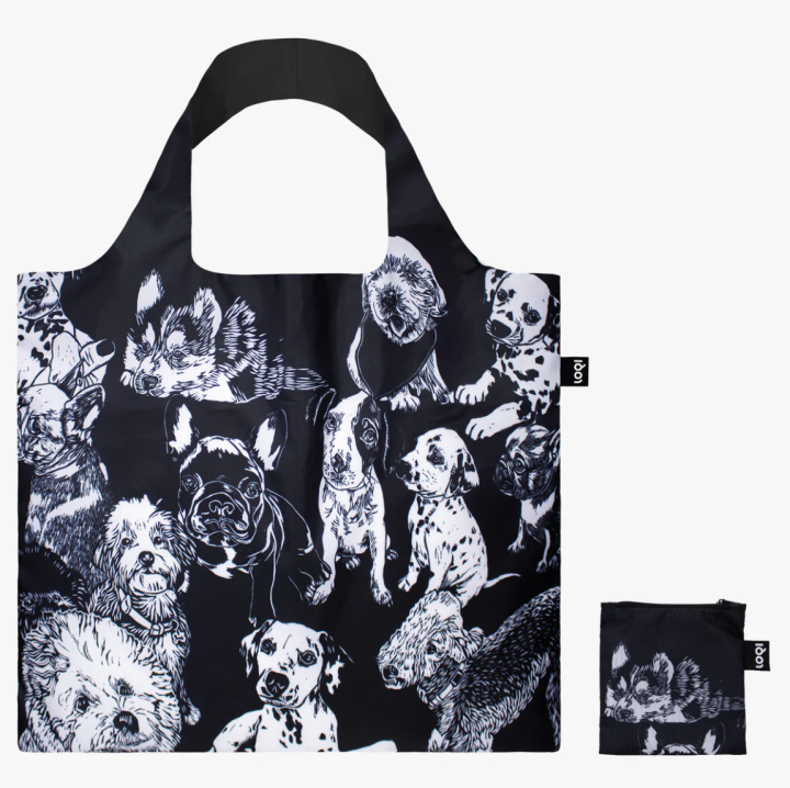 LOQI RED POPPY BEE Dogs Recycled Bag