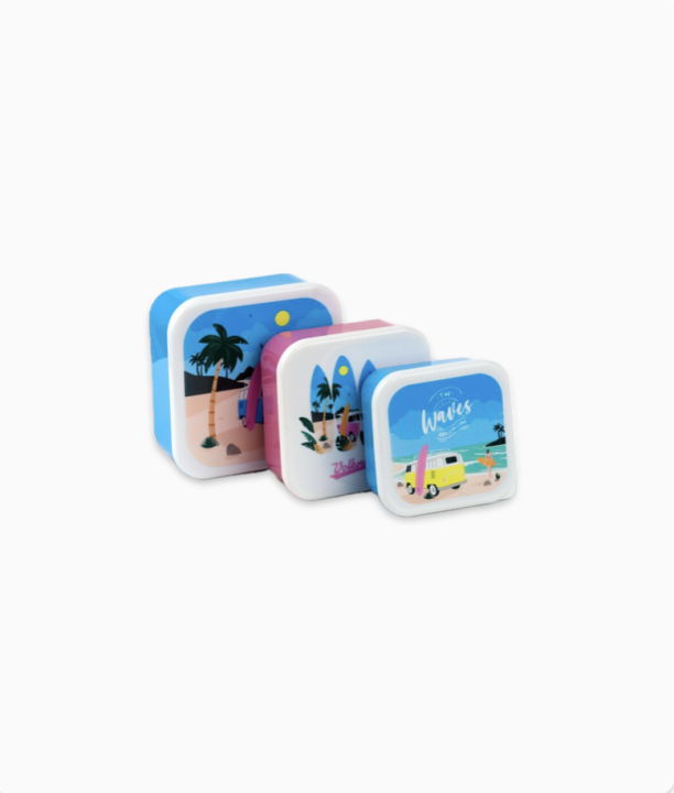 Set of 3 lunchboxes - Waves