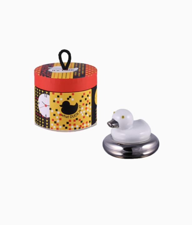 Pudełko pojemnik na biżuterię z zegarem stołowym