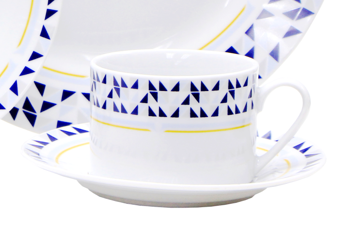 Porcelain Dinner Set Blue Mosaic -30pcs