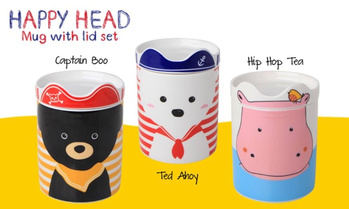 Duże Kubki z porcelany dla dzieci 