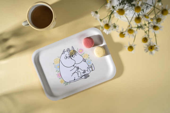 MOOMIN Wooden Tray, Plate Flowers 27x20cm