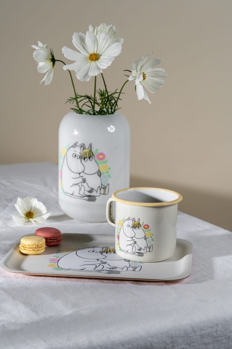 MOOMIN Wooden Tray, Plate Flowers 27x20cm
