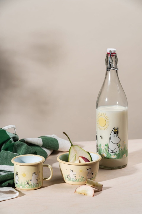 MOOMIN Glass Bottle "Meadow" 1L
