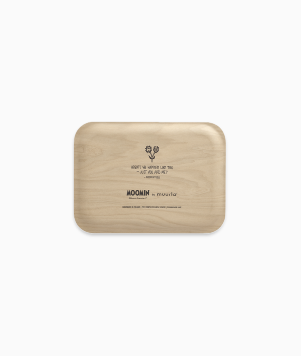 MOOMIN Wooden Tray, Plate Flowers 27x20cm
