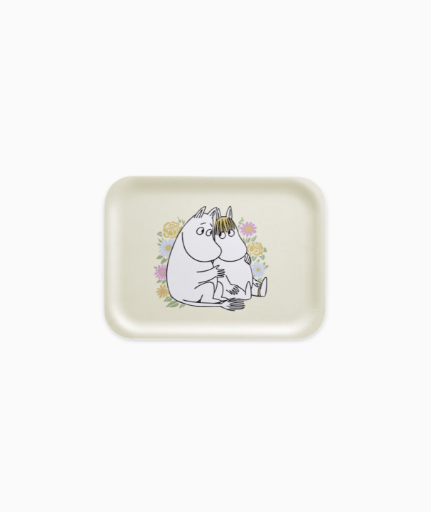 MOOMIN Wooden Tray, Plate Flowers 27x20cm