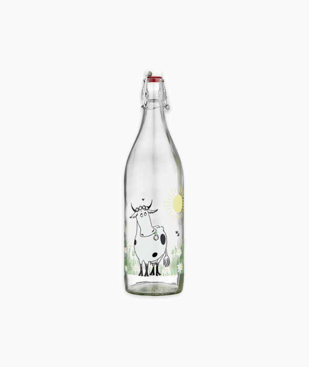 MOOMIN Glass Bottle "Meadow" 1L