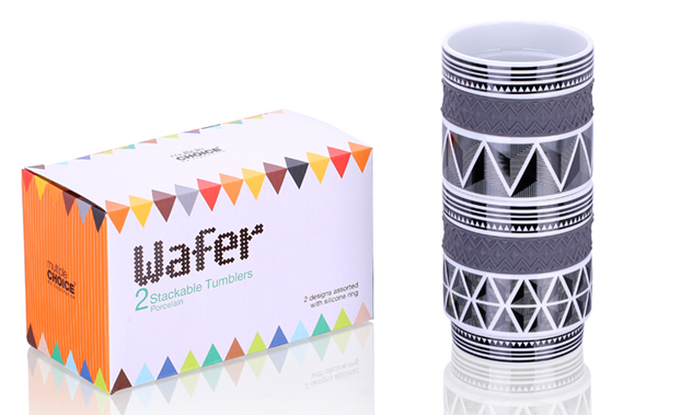 Komplet kubków z porcelany