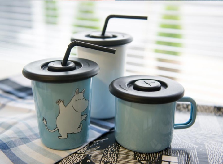 silikonowe nakładki na kubki z Muminkami