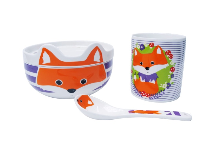 Zestaw naczyń z porcelany dla dzieci 
